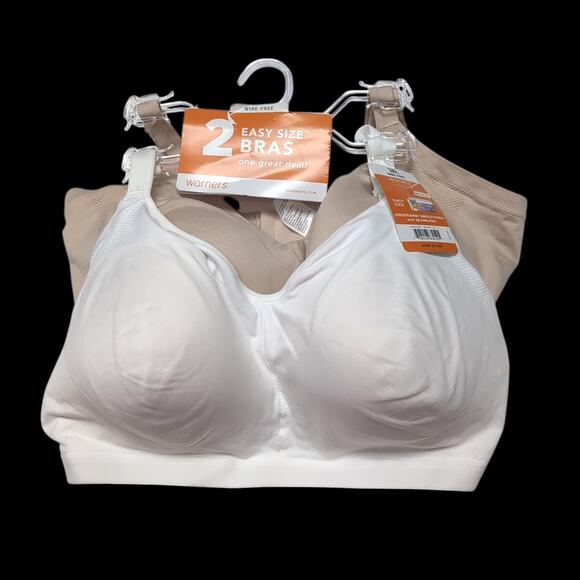 Warners 2-Pack Wireless Bras Womens Plus Size 3X Lightly Lined Seamless NEW NWT - Picture 1 of 8